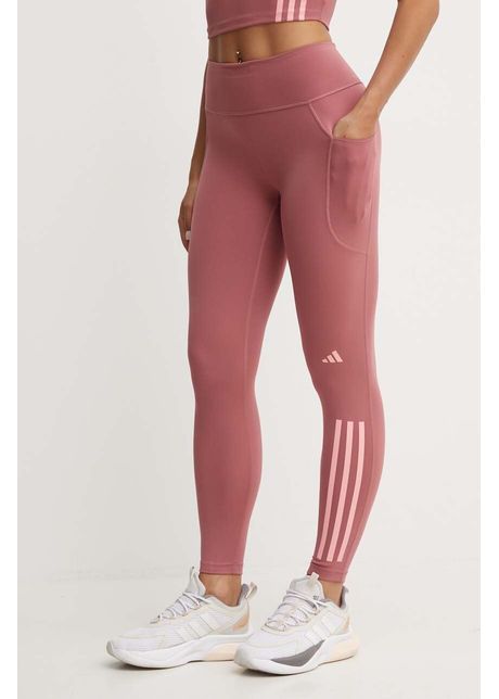 Adidas performance leggins de alergare daily run culoarea roz cu imprimeu ix0272