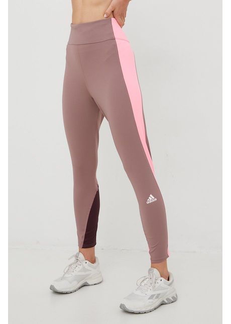Adidas performance leggins de alergare own the run femei culoarea maro modelator