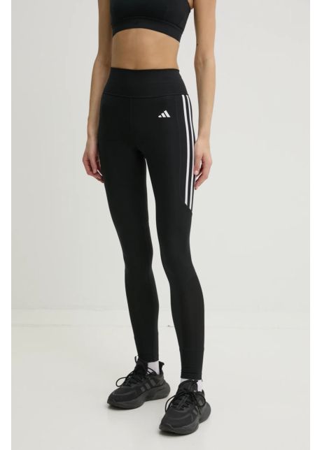 Adidas performance leggins de antrenament optime culoarea negru cu imprimeu iw5463