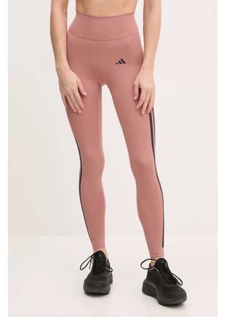 Adidas performance leggins de antrenament optime culoarea portocaliu cu imprimeu ji8764