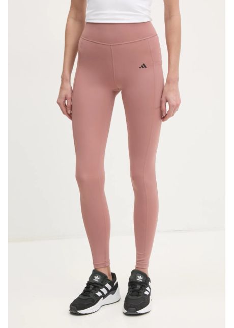 Adidas performance leggins de antrenament optime culoarea roz neted ji8379