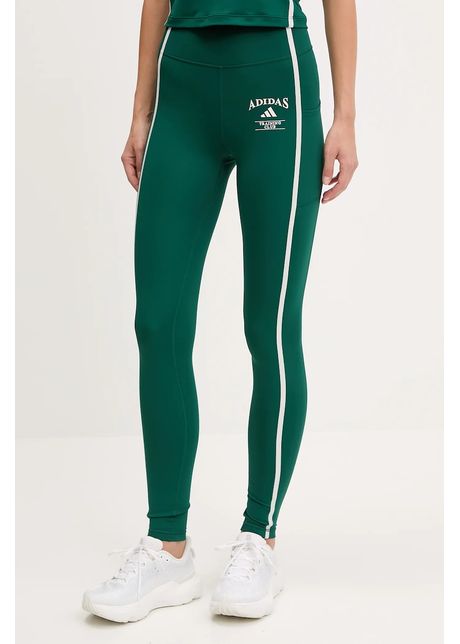Adidas performance leggins de antrenament optime culoarea verde cu imprimeu jg6152