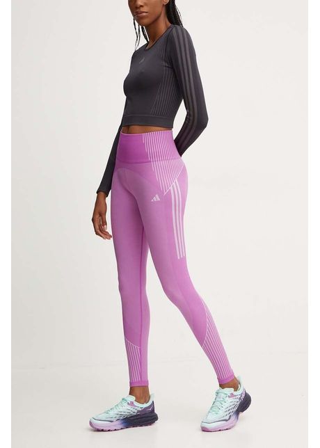 Adidas performance leggins de antrenament seamless culoarea violet modelator ix0483