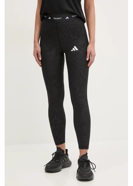 Adidas performance leggins de antrenament techfit culoarea negru modelator je3644