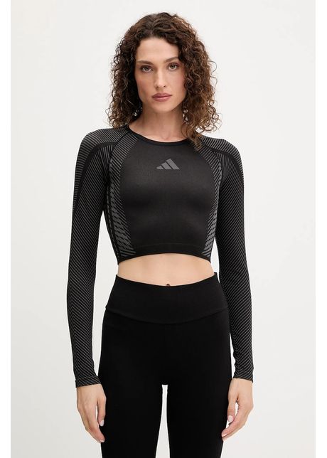 adidas Performance mânecă lungă de antrenament POWER culoarea negru, JH1364