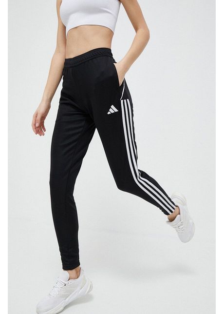Adidas performance pantaloni de antrenament tiro 23 league culoarea negru cu imprimeu hs3494