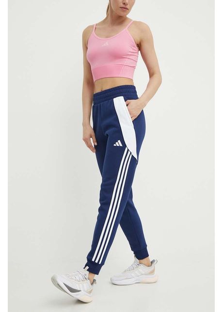 Adidas performance pantaloni de antrenament tiro 24 culoarea albastru marin modelator is1010