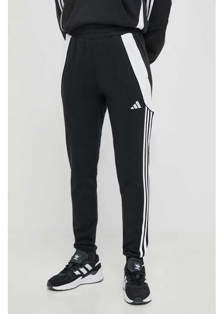 Adidas performance pantaloni de antrenament tiro 24 culoarea negru modelator ij7657
