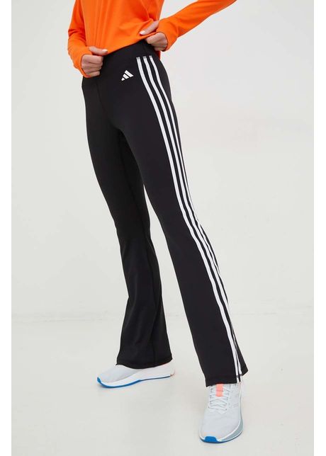 Adidas performance pantaloni de antrenament training essentials femei culoarea negru cu imprimeu