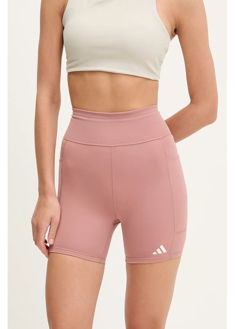 Adidas performance pantaloni scur i de alergare own the run culoarea portocaliu uni medium waist ji5666