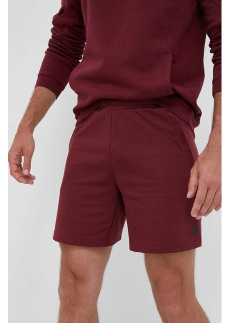 Adidas performance pantaloni scur i de antrenament base culoarea bordo