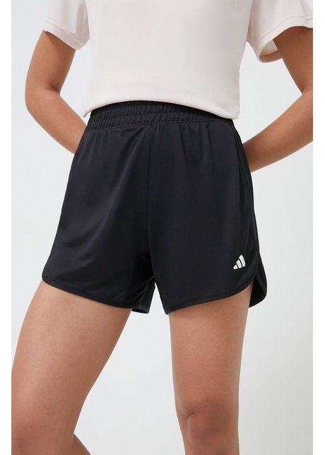 Adidas performance pantaloni scur i de antrenament pacer culoarea negru uni high waist iq2576