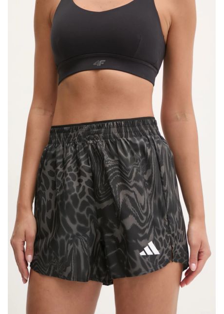 Adidas performance pantaloni scur i de antrenament train essentials culoarea gri modelator high waist je8685