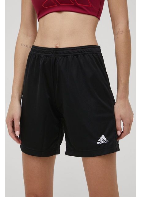 Adidas performance pantaloni scur i entrada 22 femei culoarea negru uni medium waist hh9999
