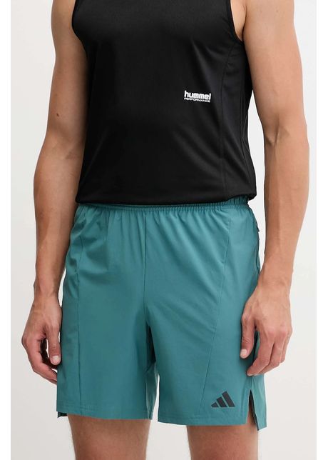 adidas Performance pantaloni scurți sport D4T culoarea turcoaz, JX3169