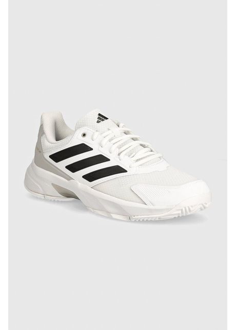 Adidas performance pantofi de antrenament courtjam control 3 culoarea alb if7888