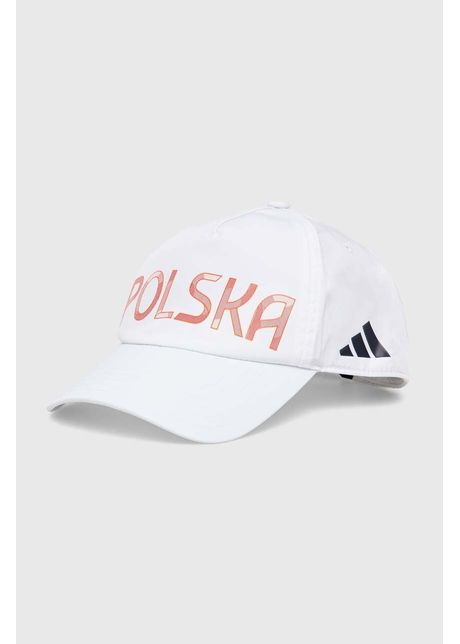 Adidas performance sapca polska culoarea alb cu imprimeu jf1017