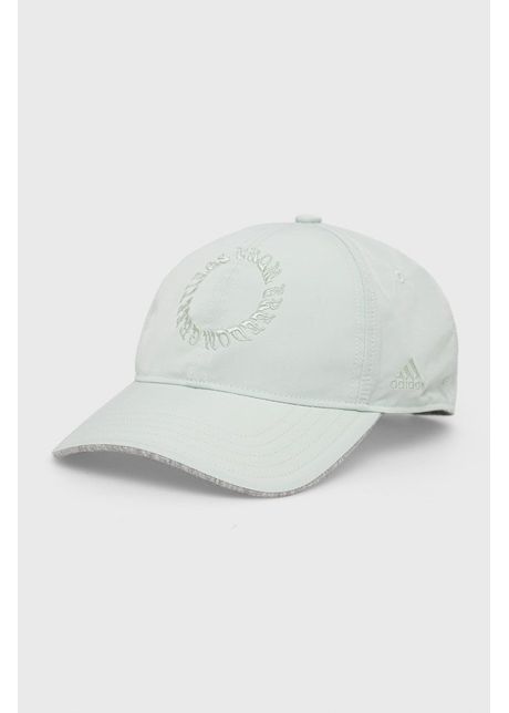 Adidas sapca culoarea turcoaz cu imprimeu