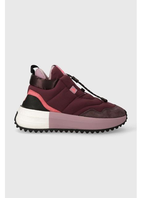 Adidas sneakers x plrboost puffer culoarea bordo