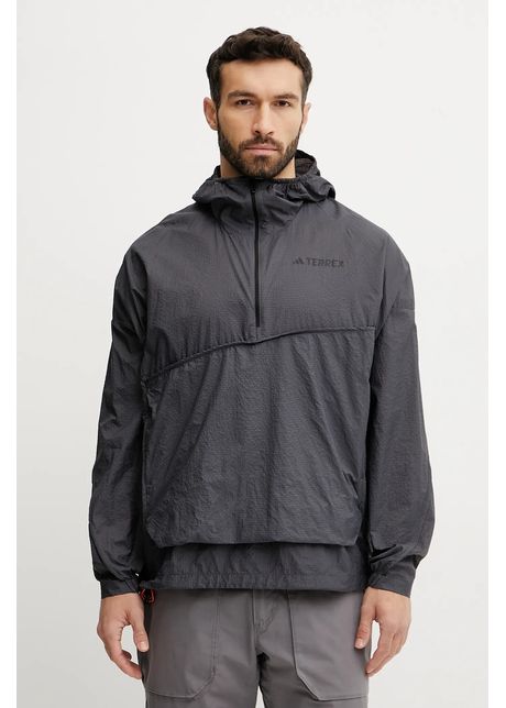 Adidas terrex jachet de exterior xploric culoarea gri jd8427