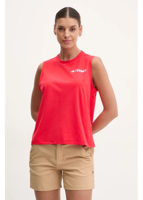 Adidas terrex top sport multi femei culoarea rosu je0359