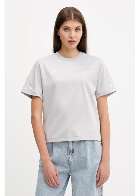 adidas tricou din bumbac x Mercedes culoarea gri, JW3482