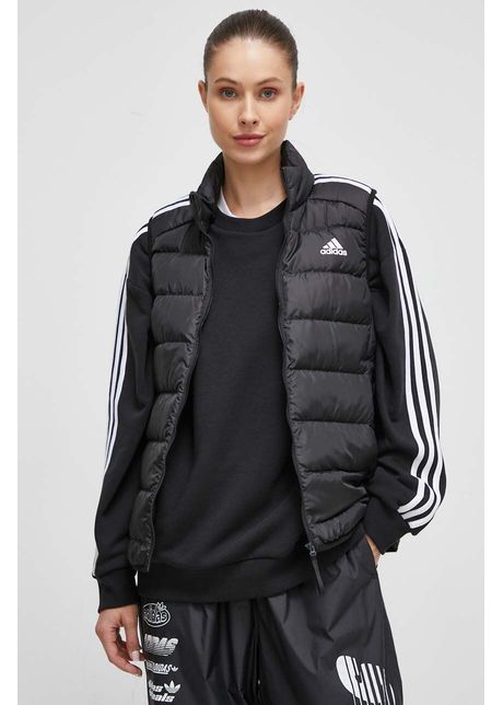Adidas vesta de puf femei culoarea negru de tranzitie