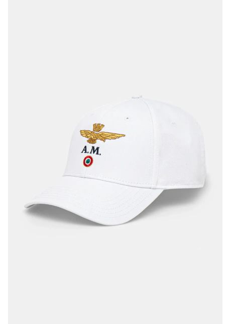 Aeronautica militare apc de baseball din bumbac culoarea alb cu imprimeu ha1100ct2848