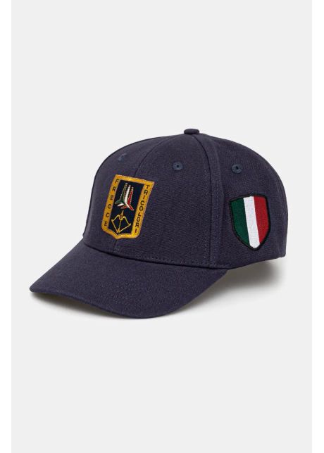 Aeronautica militare apc de baseball din bumbac culoarea albastru marin cu imprimeu