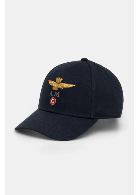 Aeronautica militare apc de baseball din bumbac culoarea albastru marin cu imprimeu ha1100ct2848