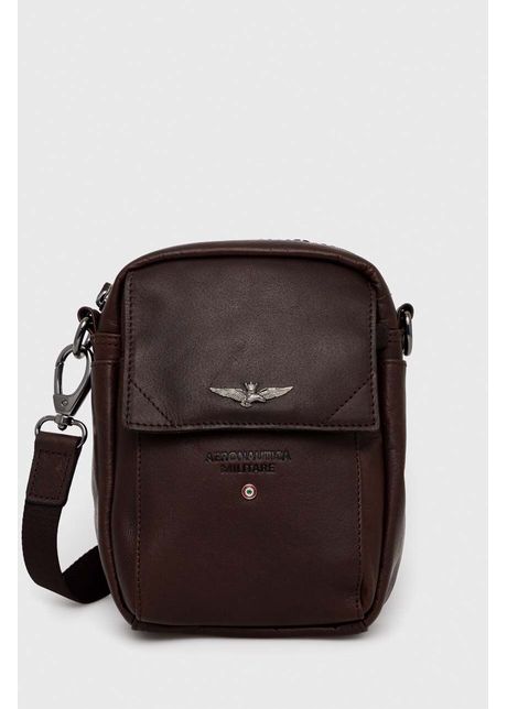 Aeronautica militare borseta de piele culoarea maro