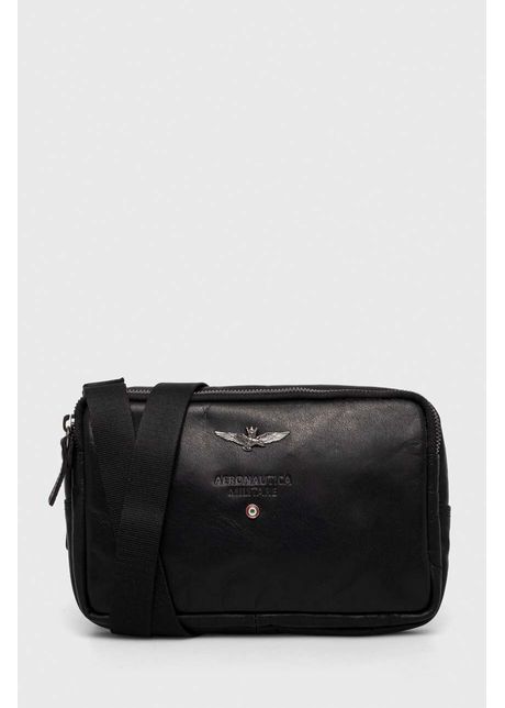Aeronautica militare borseta de piele culoarea negru