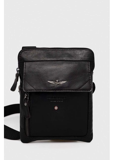 Aeronautica militare borseta de piele culoarea negru