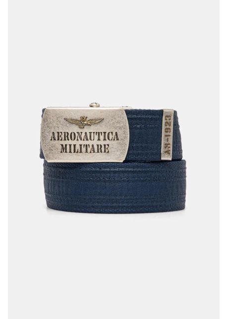 Aeronautica militare curea barbati culoarea albastru marin ci317ct3585