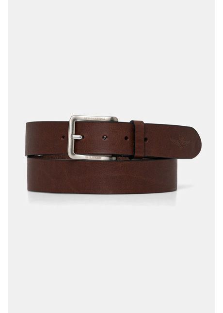 Aeronautica militare curea de piele barbati culoarea maro