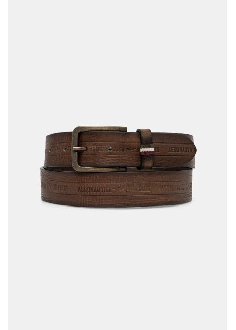 Aeronautica militare curea de piele barbati culoarea maro cp262pl274