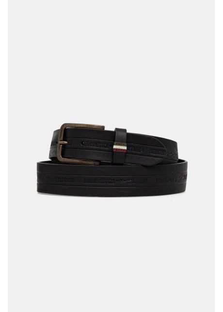 Aeronautica militare curea de piele barbati culoarea negru cp262pl274