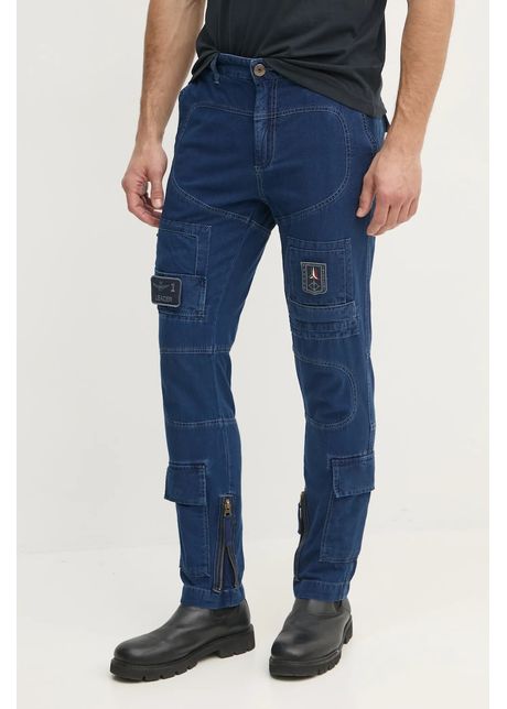 Aeronautica militare jeans b rba i culoarea bleumarin pa1655ct3507
