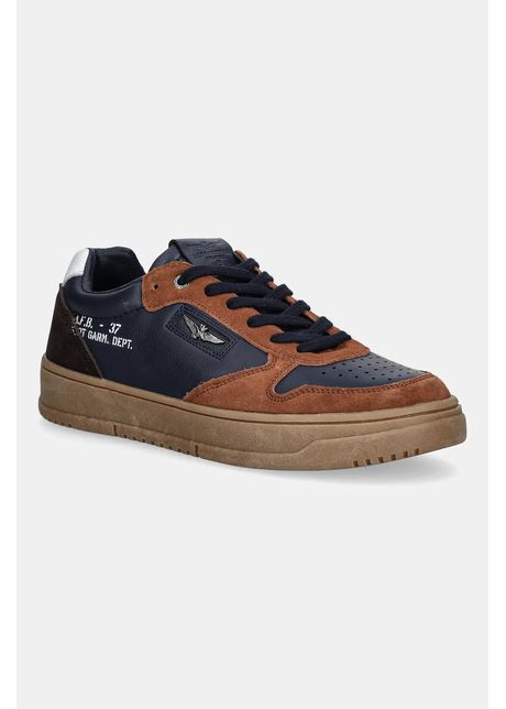 Aeronautica Militare sneakers din piele SNEAKERS culoarea bleumarin, 252SC0235UPL00244