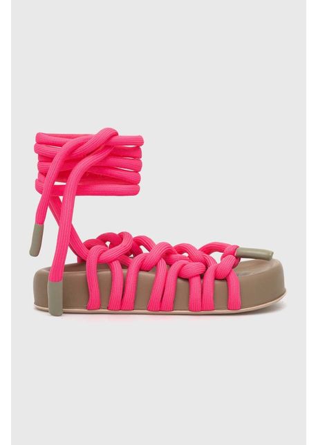 Agl sandale jane laces femei culoarea roz cu platforma d685010pgke762g299