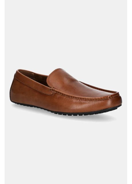 Aldo mocasini de piele ederrac barbati culoarea maro 13913396