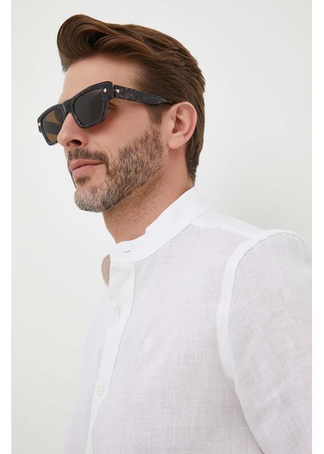 Alexander mcqueen ochelari de soare barbati culoarea maro