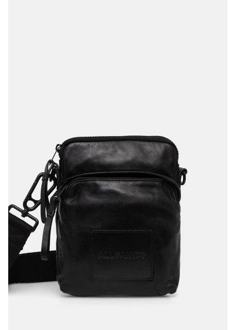 Allsaints borseta de piele falcon culoarea negru m165xb