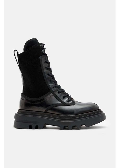 Allsaints cizme de piele alexia boot femei culoarea negru cu platforma w063fb