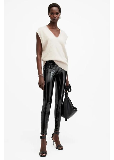 Allsaints colan i cora femei culoarea negru uni w059tb