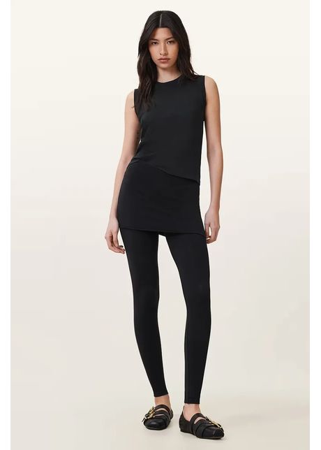 Allsaints colan i raffi culoarea negru neted w079td