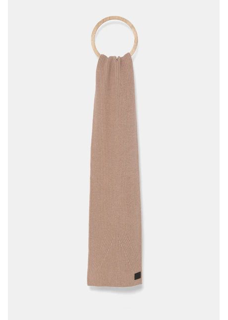 Allsaints esarfa din amestec de lana culoarea maro neted