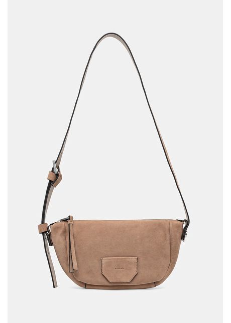 Allsaints geant de mana din piele intoarsa madea suede culoarea bej w096xc