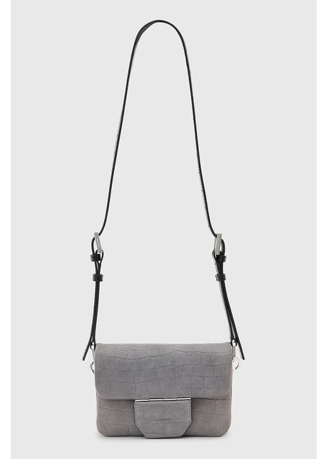 Allsaints geant de piele jupiter culoarea gri w354xc