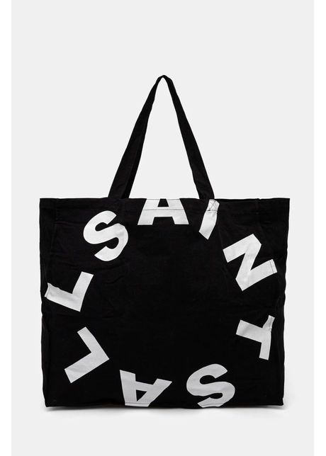 Allsaints geanta de bumbac large tierra totebag culoarea negru mb705z